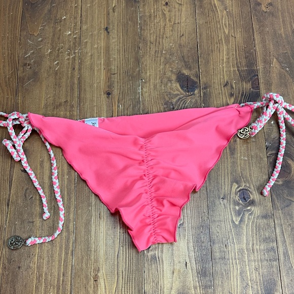 Luli Fama size large pink and gold bikini bottom - Picture 3 of 5